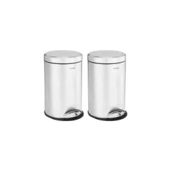 Amazon Brand - Solimo Stainless Steel Pedal Dustbin, Po2