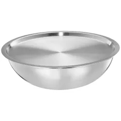 Amazon Brand - Solimo Stainless Steel Triply Tasla with Lid (6.7L)