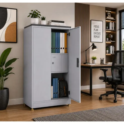 Image of Amazon Brand - Solimo Steel Almirah 2 Door with Locker