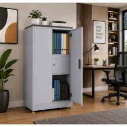 Amazon Brand - Solimo Steel Almirah 2 Door with Locker