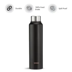 Amazon Brand - Solimo Stainless Steel Water Bottle 900ml
