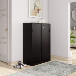 Amazon Brand - Solimo Engineered Wood Storage Unit with 2 Door 