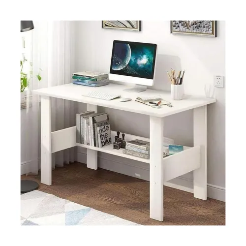 Image of Amazon Brand - Solimo Study Table | Engineered Wood Computer Desk with Storage