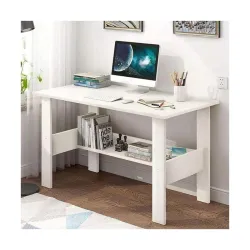 Amazon Brand - Solimo Study Table | Engineered Wood Computer Desk with Storage