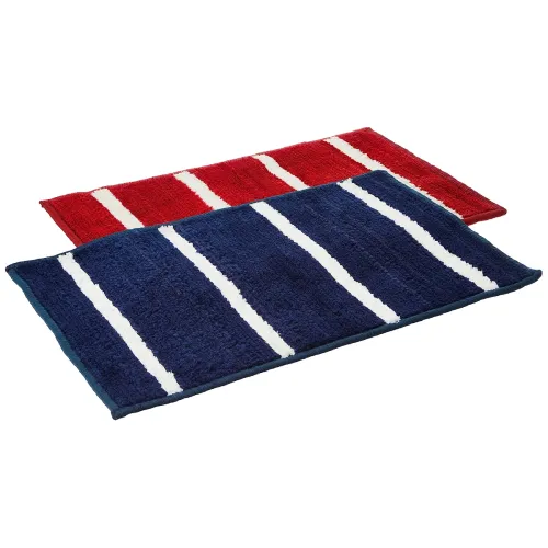 Image of Amazon Brand - Solimo Super Soft Microfiber Anti-Skid Rectangular Bath Mat
