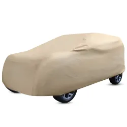 Amazon Brand - Solimo SUV Premium Car Cover, Beige (SUV 300, BRV, Venue, WRV, Creta, Breeza, Jeep Canvas, Ecosport, etc.