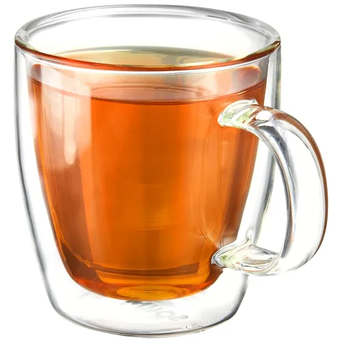 Image of Amazon Brand - Solimo Borosilicate Glass Tea Cup (Set of 4, 170 Ml Each)