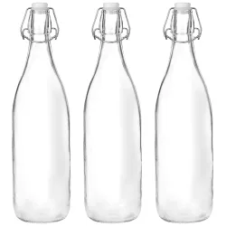 Amazon Brand Solimo Transparent Silica Glass Bottle 1 Litre