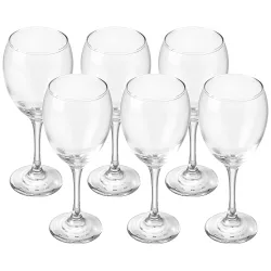 Amazon Brand - Solimo Wine Glass Set 325ml (Set of 6)
