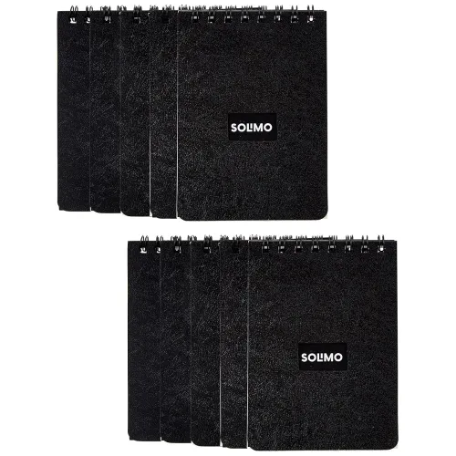 Image of Amazon Brand - Solimo Wirebound Pocket Size Notebook A7 Size 90 Pages