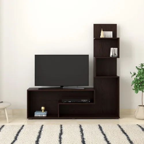 Image of Amazon Brand – Solimo Livonia Engineered Wood Entertainment Unit 5 Shelves 