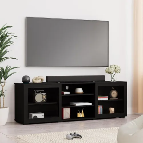 Image of Amazon Brand - Solimo Wood TV Unit