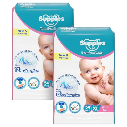 Image of Amazon Brand - Supples Premium Baby Diaper Pants 108