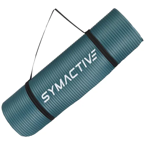Image of Amazon Brand - Symactive 13mm Extra Thick NBR Yoga Mat with Carrying Strap