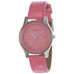 Amazon Brand - Symbol Analog Womens Watch (Dial Colored Strap)