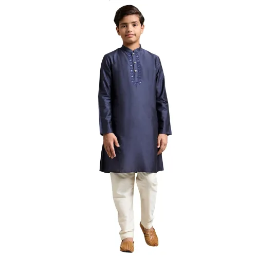 Image of Amazon Brand - Symbol Boy's Festive Rayon Kurta Pajama Set