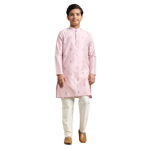 Image of Amazon Brand - Symbol Boy's Festive Embellished Kurta Pajama Set