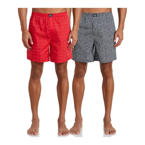 Image of Amazon Brand - Symbol Cotton Printed Boxer Shorts Pack of 2