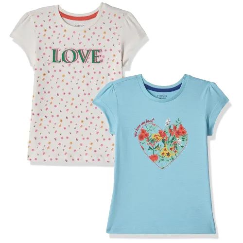 Image of Amazon Brand - Symbol Girl's Cotton Regular Fit T-Shirt