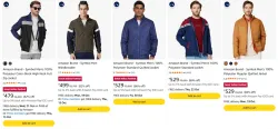 Amazon Brand - Symbol Jackets at minimum 70% Discount