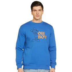 Amazon Brand - Symbol Men Cotton Blend Heavy Weight Round Neck Sweatshirt (Available in Marvel & Disney Graphics) (Regular Fit)