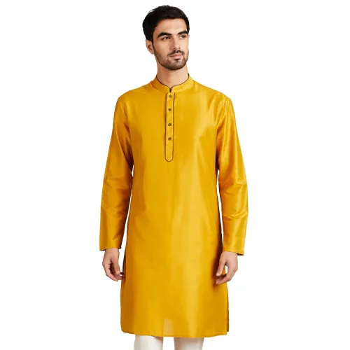 Image of Amazon Brand - Symbol Men Festive Solid Long Kurta
