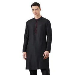 Amazon Brand - Symbol Men Festive Solid Long Kurta (Regular Fit)