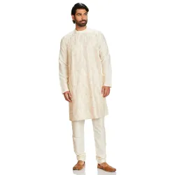 Amazon Brand - Symbol Mens Long Kurta & Pyjama Set (2pcs)