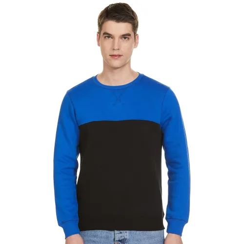 Image of Amazon Brand - Symbol Men Cotton Rich Neck Sweatshirt