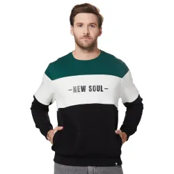 Amazon Brand - Symbol Men Cotton Rich Light Weight Crew Neck Sweatshirt