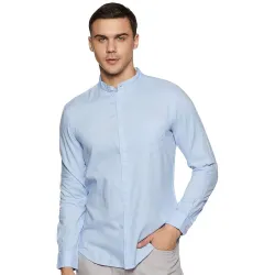 Amazon Brand - Symbol Mens Solid Cotton Shirt
