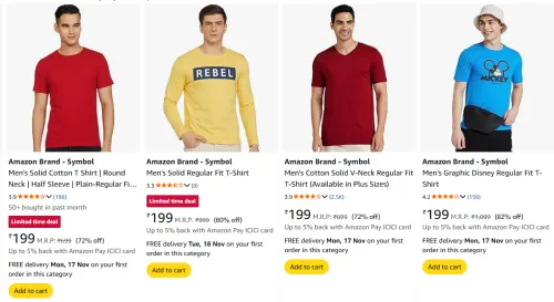 Image of Amazon Brand Symbol Men's Clothing Upto 80% Off