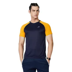 Amazon Brand - Symbol Mens Color Block Active Regular Fit Sports T-Shirt