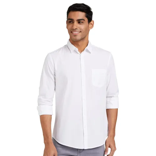 Image of Amazon Brand - Symbol Men's Cotton Shirt | Casual | Plain | Full Sleeve | Summer