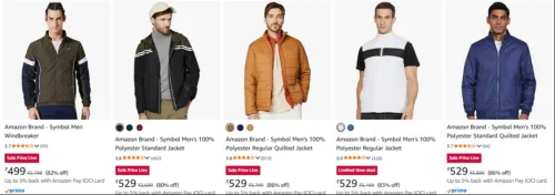 Image of Amazon Brand Symbol Men's Jackets up to 86% Discount
