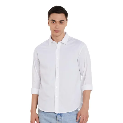 Image of Amazon Brand - Symbol Men's Solid Oversized Cotton Casual Shirt | Plain | Full Sleeve (Available in Plus Sizes)