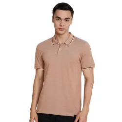 Amazon Brand Symbol Mens Cotton Rich Textured Polo T-Shirt Regular Fit
