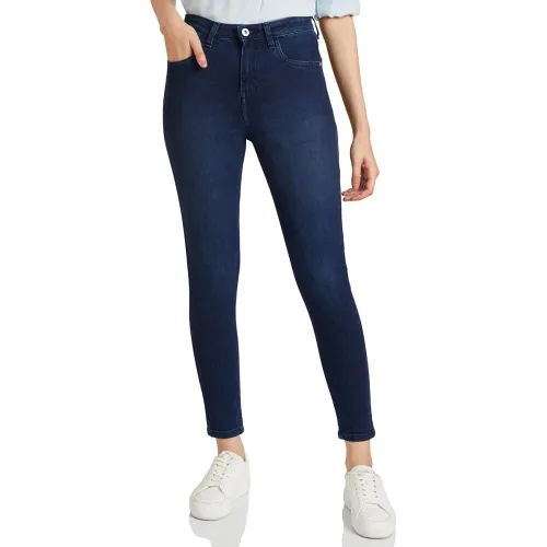 Image of Amazon Brand - Symbol Women's Slim Fit Jeans (Mid Rise | Ankle Length | Stretchable Fabric)