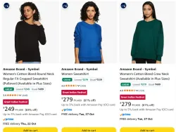 Symbol Womens Sweatshirts & Hoodies at minimum 81% Discount