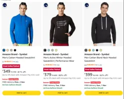 Amazon Brand - Symbol Winter Wear at minimum 70% Discount