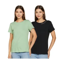 Amazon Brand - Symbol Women Cotton Regular Fit T-Shirt