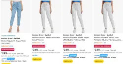 Amazon Brand Symbol Women Jogger Starting @ ₹249
