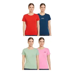 Amazon Brand - Symbol Womens  T-Shirt  (Pack of 4)