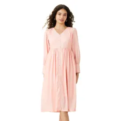 Amazon Brand - Symbol Women’s Polyester Crepe Fit & Flare Midi Dress