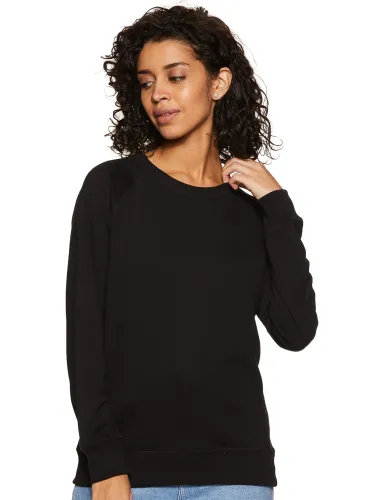 Image of Amazon Brand - Symbol Women's Cotton Blend Round Neck Regular Fit Cropped at