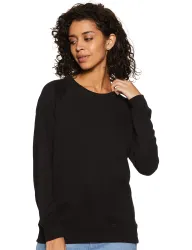 Amazon Brand - Symbol Womens Cotton Blend Round Neck Regular Fit Cropped at