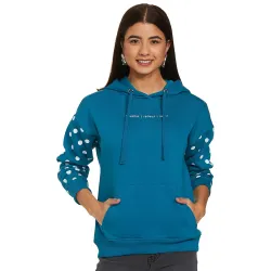 Amazon Brand - Symbol Womens Cotton Blend Regular Fit Hooded Sweatshirt (Available in Plus Sizes)