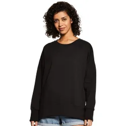Amazon Brand - Symbol Womens Cotton  Oversized Sweatshirt