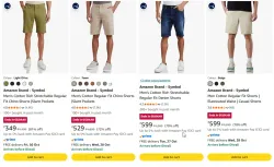 Amazon Brand - Symbol shorts at minimum 70% Discount