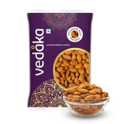 Amazon Brand - Vedaka 100% Natural California Almonds 500gm